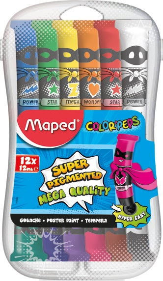 Maped Color'peps Gouache 12ml - Al Masam Stationery LLC Main image