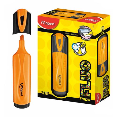 Maped Fluopeps Soft Highlighter Orange Pack - Al Masam Stationery LLC Main image