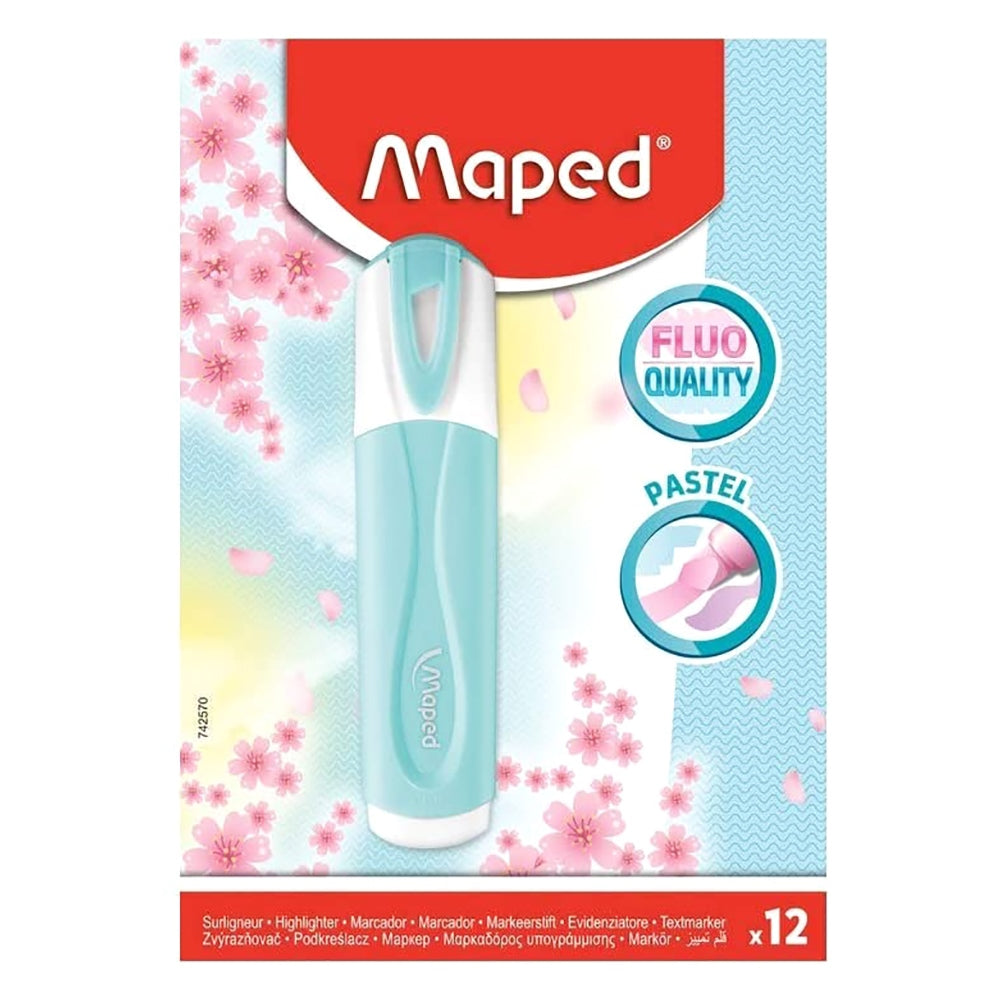 Maped Pastel Highlighter Blue Box - Al Masam Stationery LLC Main image
