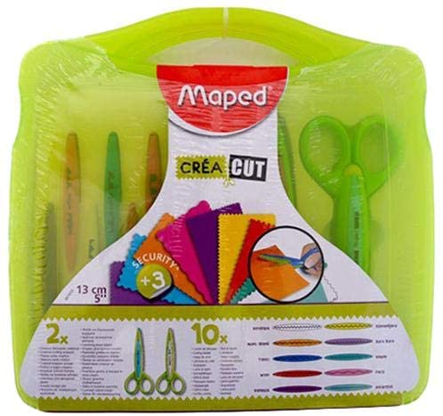 Maped Crea Cut 2 Scissors With 10 Blades - Al Masam Stationery LLC Main image