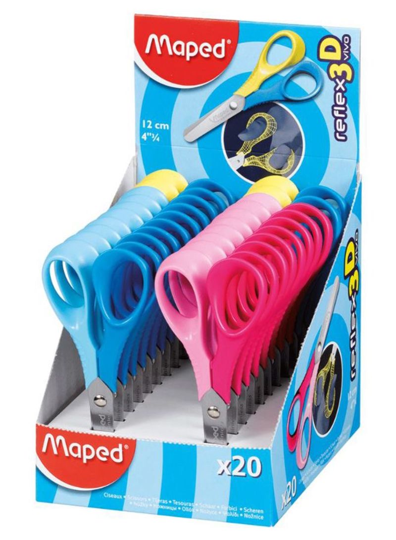 Maped Scissor 12cm Reflex Vivo 3D - Al Masam Stationery LLC Main image