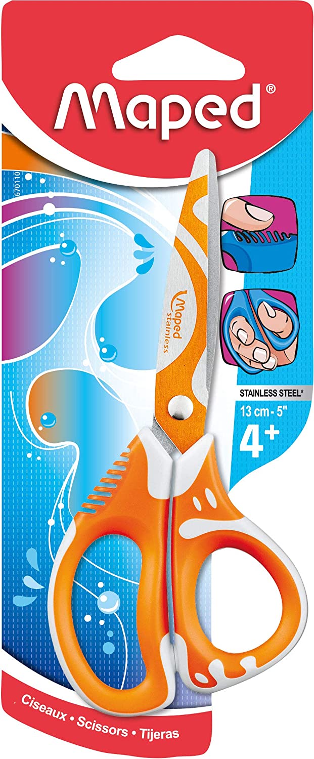 Maped Scissor 13cm Asym Zenoa Fit - Al Masam Stationery LLC Main image