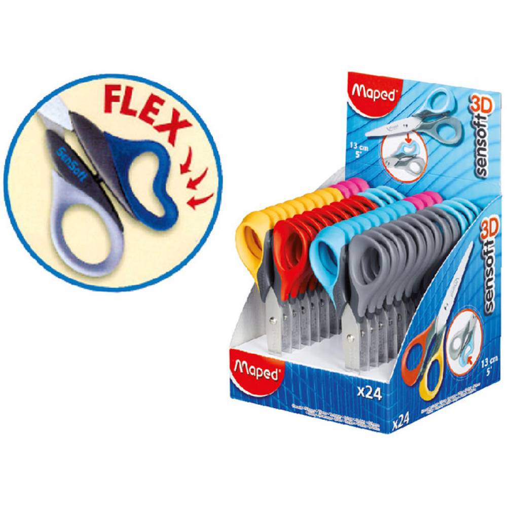 Maped Scissor 13cm Sym Sensft - Al Masam Stationery LLC Main image