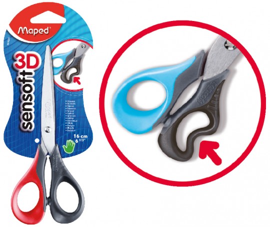 Maped Scissor 16cm Sym Sensoft - Al Masam Stationery LLC Main image