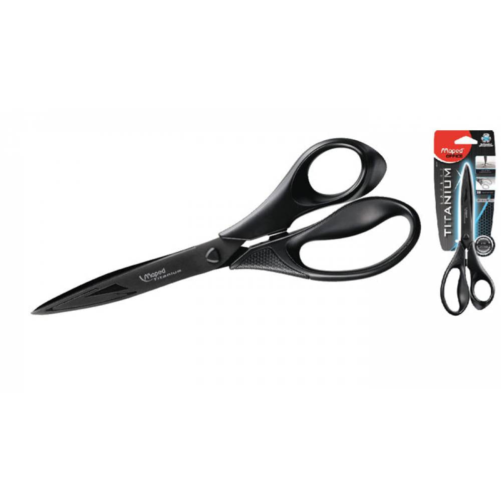 Maped Scissor 21cm Expert Titinium Blade Blister Pack - Al Masam Stationery LLC Main image