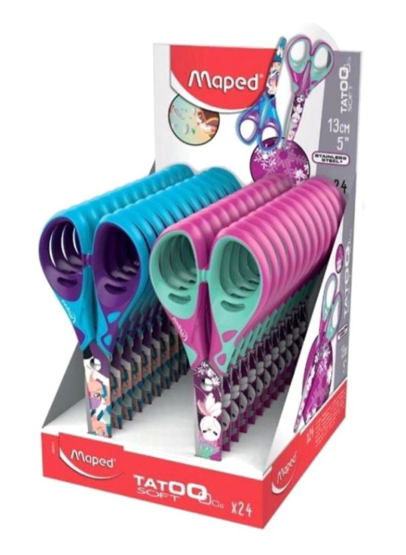 Maped Scissors Tatoo kids 13cm display of 24Pcs - Al Masam Stationery LLC Main image