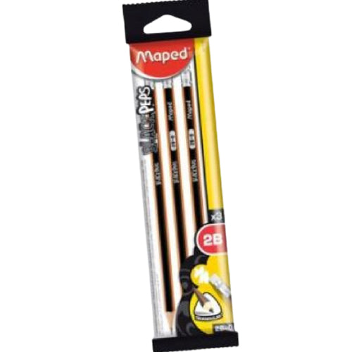 Maped Black Peps HB Pencil+ER - Al Masam Stationery LLC Main image