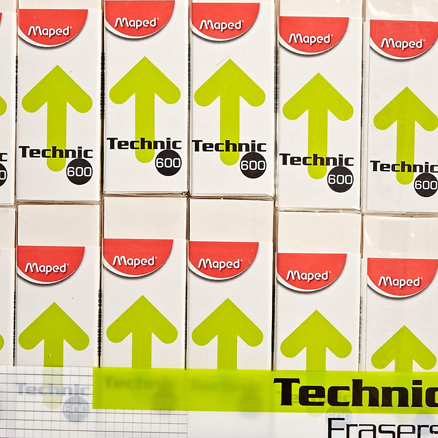 Maped Eraser Technic 600 - (Pack of 12) - Al Masam Stationery LLC Main image