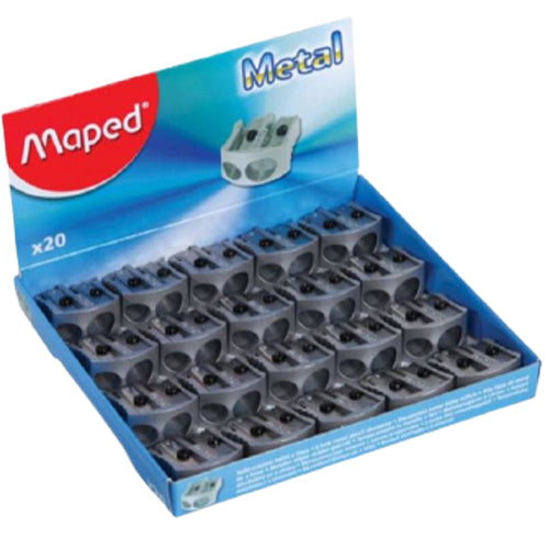 Maped Sharpner 2Hole Metal - Al Masam Stationery LLC Main image
