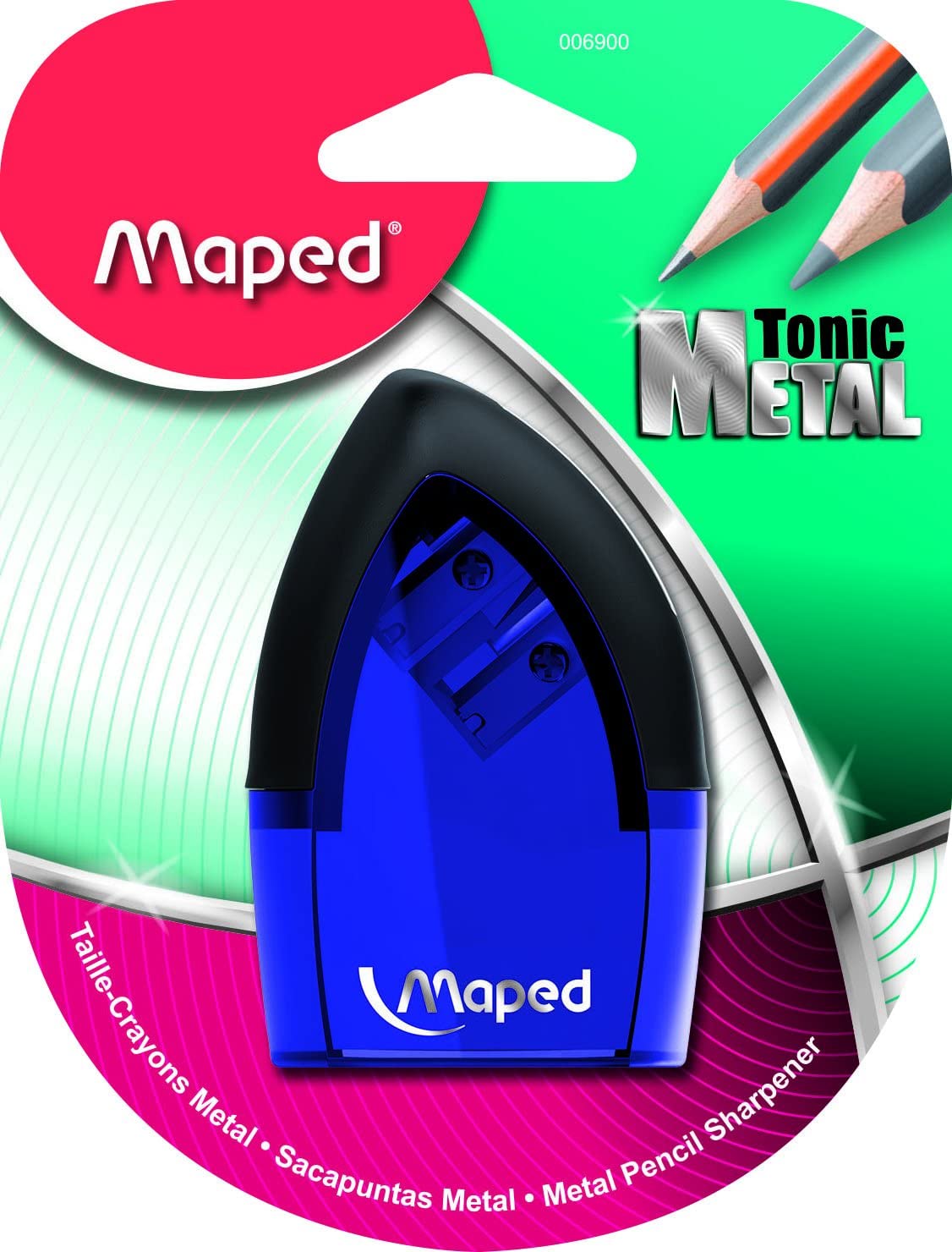 Maped Sharpner 2Hole Tonic Metal Blister Secondary image