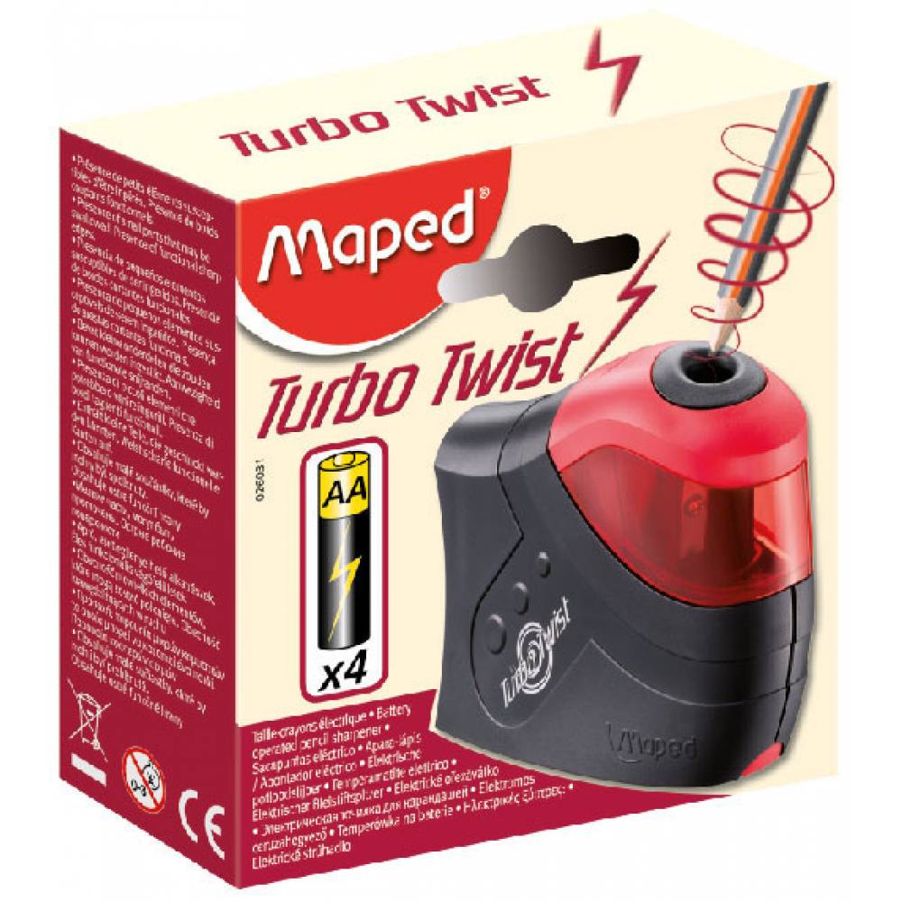 Maped Sharpner Electric TurboTwist 1Hole - Al Masam Stationery LLC Main image