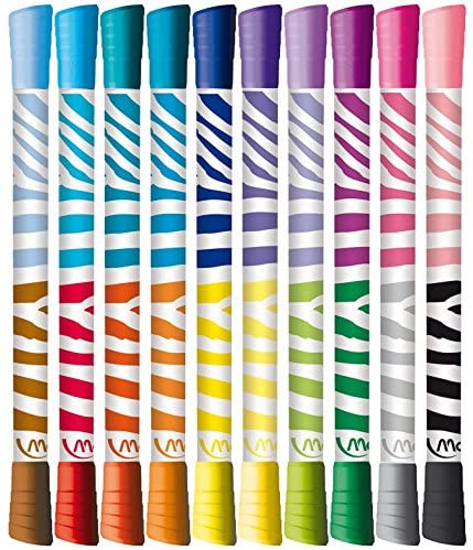 Maped Color Peps FeltTip Double Ended 10 X Pens - Al Masam Stationery LLC Main image