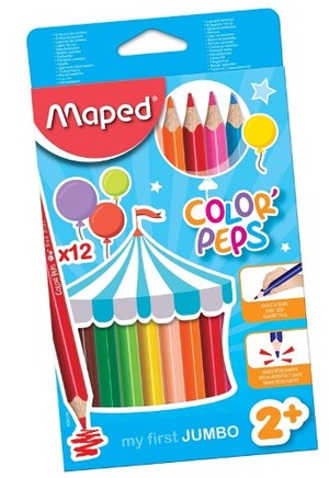 Maped Color Peps Jumbo (Pack of 12) - Al Masam Stationery LLC Main image