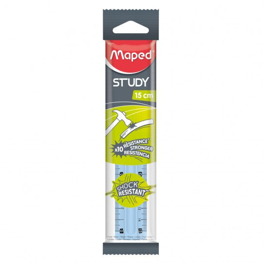 Maped Ruler 15cm Study Shock Resistance - Al Masam Stationery LLC Main image