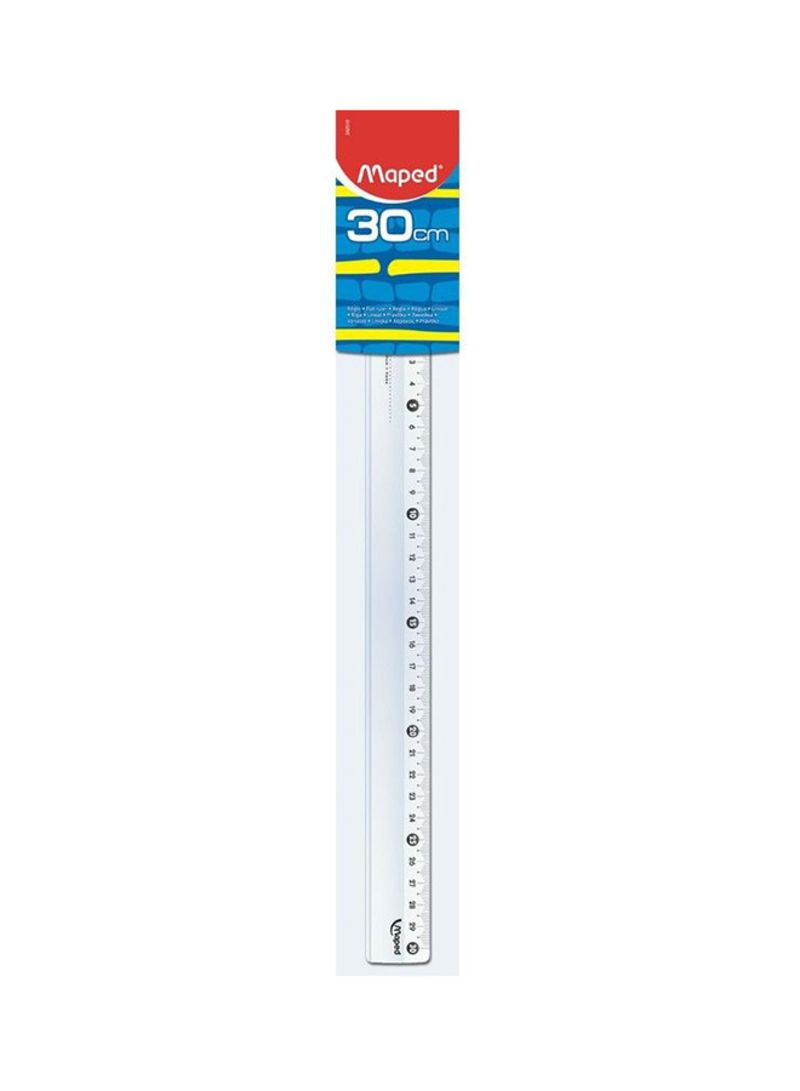 Maped Ruler 30cm Cristal Narrow Flat - Al Masam Stationery LLC Main image