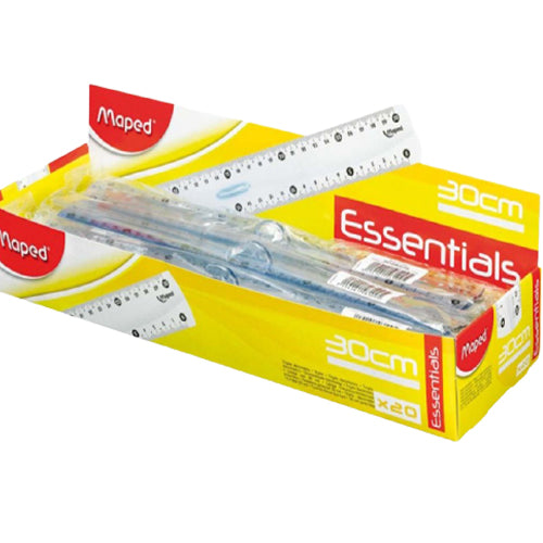 Maped Ruler 30cm Essentials Grip - Al Masam Stationery LLC Main image