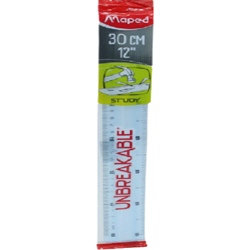 Maped Ruler Study Unbreakable 30cm/12inch - Al Masam Stationery LLC Main image