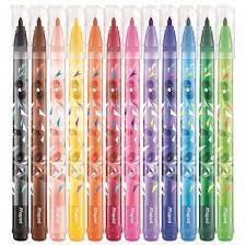 Maped Fel Tip Mini Cute Pen 12 Colors - Al Masam Stationery LLC Main image