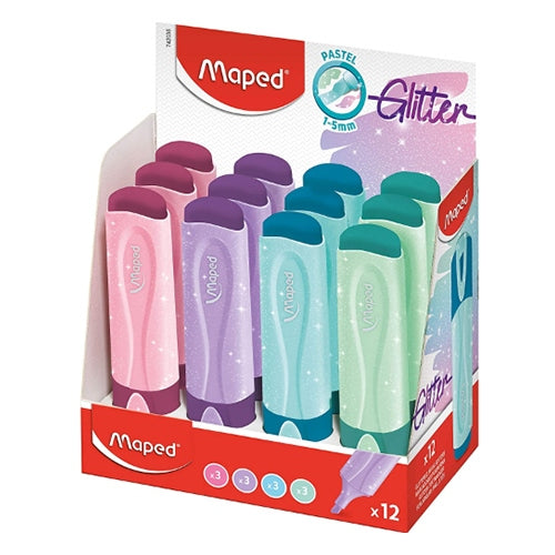 Maped Harry pastel Glitter Highlighter Box - Al Masam Stationery LLC Main image