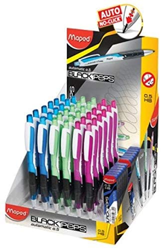 Maped Mech Pencil 0.5 Automatic Display of 36pcs with 12 tubes Lead - Al Masam Stationery LLC Main image