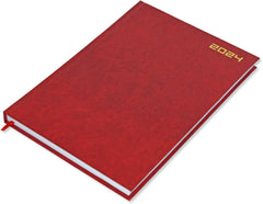 FIS A4 Diary 2024 English (Saturday &amp; Sunday Combined) Red