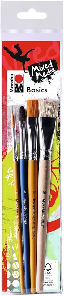 Marabu Acrylics Brush Set - Al Masam Stationery LLC Main image