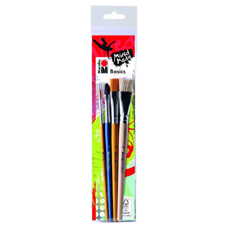 Marabu Basic + School Brush Set - Al Masam Stationery LLC Main image