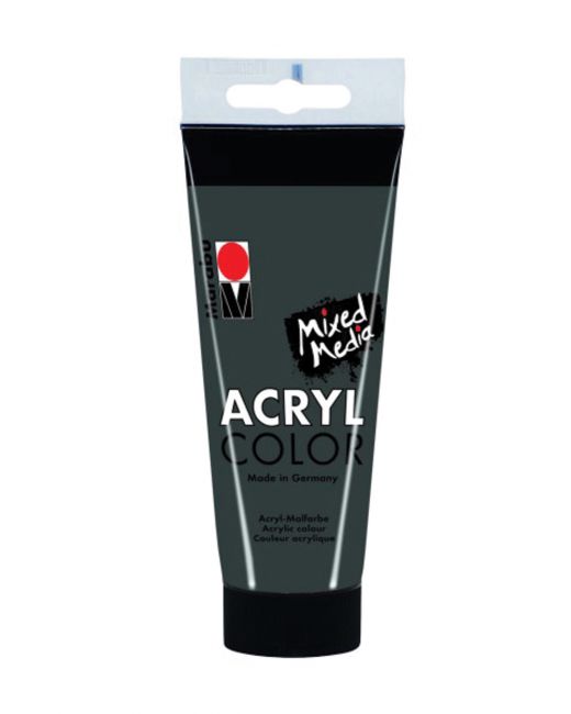 Marabu Acryl Color, 079 Dark Grey, 100 Ml - Al Masam Stationery LLC Main image