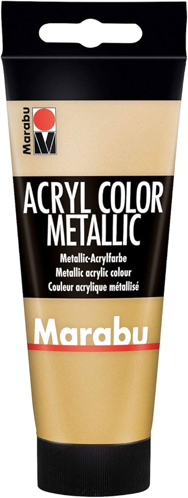 Marabu Acryl Color, 084 Gold, 100 Ml - Al Masam Stationery LLC Main image