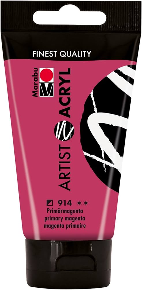 Marabu Artist Acryl, 914 Primary Magenta, 75 Ml - Al Masam Stationery LLC Main image