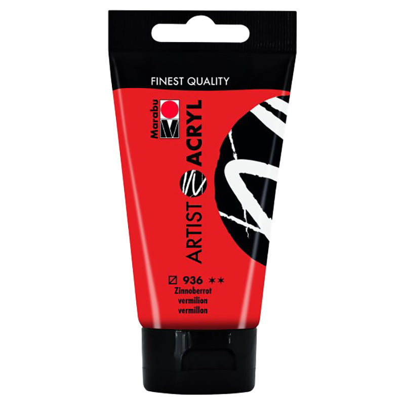 Marabu Artist Acryl, 936 Vermilion, 75 Ml - Al Masam Stationery LLC Main image