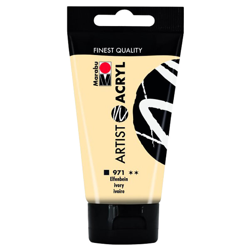 Marabu Artist Acryl, 971 Ivory, 75 Ml - Al Masam Stationery LLC Main image