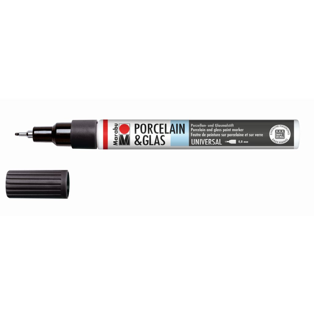 Marabu Porcelain & Glas Painter, 073 Black, 0.8Mm Secondary image