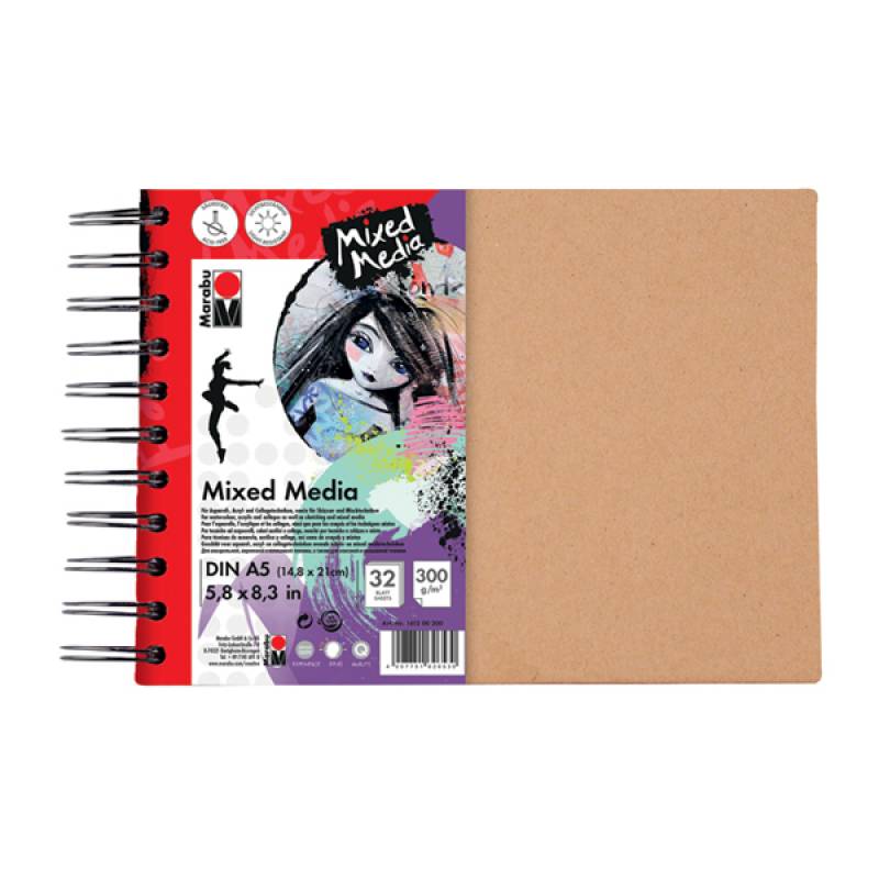 Marabu Ring Binder Mixed Media Pad - Al Masam Stationery LLC Main image