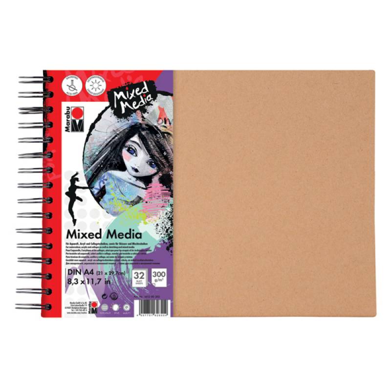 Marabu Ring Binder Mixed Media PAD - Al Masam Stationery LLC Main image