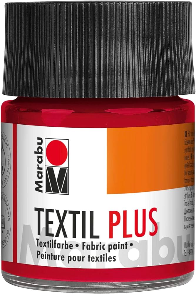 Marabu Textil, 032 Carmine Red, 50 Ml - Al Masam Stationery LLC Main image