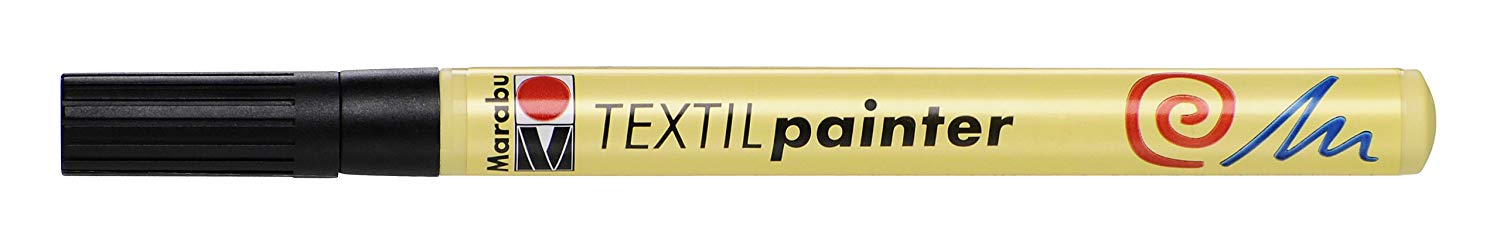 Marabu Textil Painter, 073 Black, 1 - 2 Mm - Al Masam Stationery LLC Main image