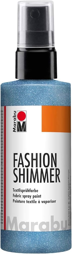 Marabu Fashion-Shimmer, 595 Shimmer-Sky Blue, 100 Ml - Al Masam Stationery LLC Main image