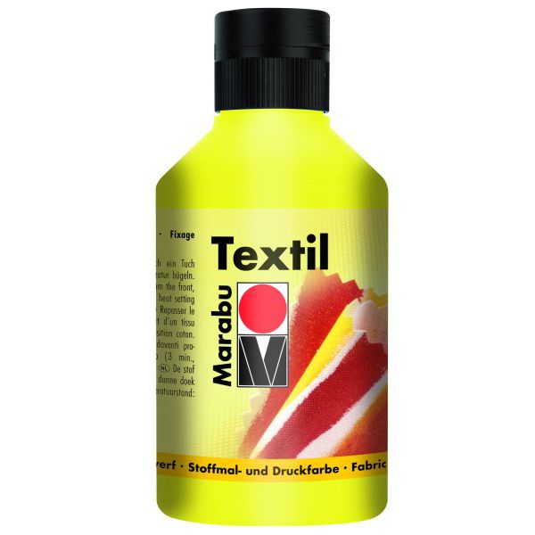 Marabu Textil, 020 Lemon, 250 Ml - Al Masam Stationery LLC Main image