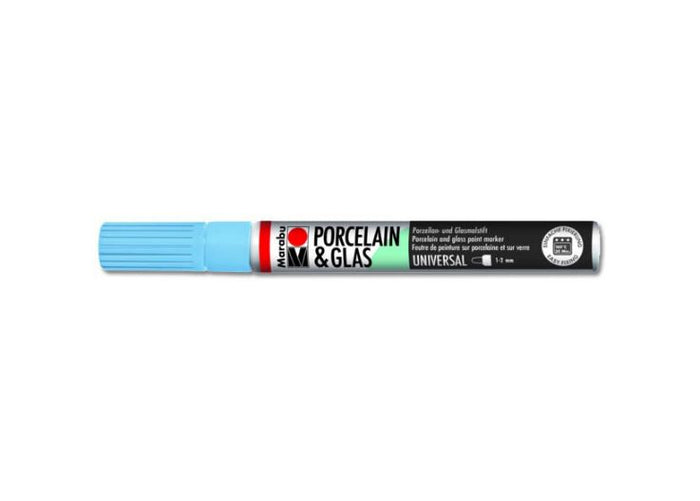 Marabu Porcelain & Glas Painter, 141 Sky-Blue, 1 - 2 Mm - Al Masam Stationery LLC