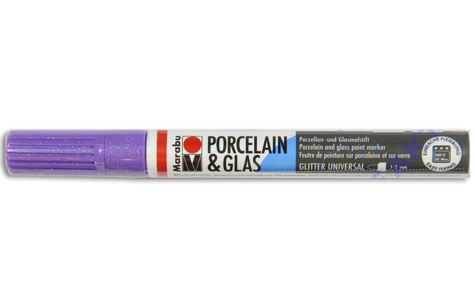 Marabu Porcelain & Glas Painter, 507 Glitter-Lavendel, 1 - 2 Mm - Al Masam Stationery LLC