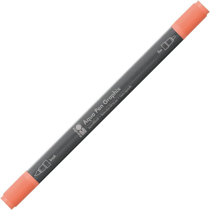 Marabu Aqua Pen Graphix Amber 017 pen with fine tip, displayed on a white background with the pen's branding visible.