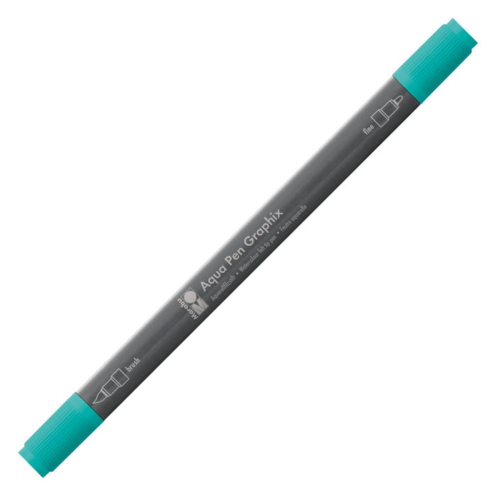 Marabu Aqua Pen Graphix in Aqua Green 297, a fine-tip pen for artistic and creative projects.