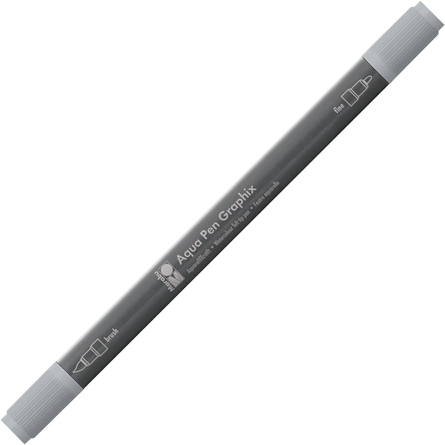 Marabu Aqua Pen Graphix, Grey 078 - Al Masam Stationery LLC Main image