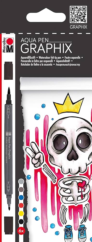 Marabu Aqua Pen Graphix, King Of Bubblegum - Al Masam Stationery LLC Main image