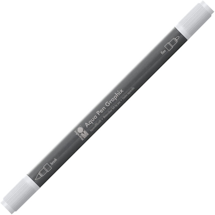 Marabu Aqua Pen Graphix Light Grey 278, a versatile art pen with a fine tip for detailed drawing and coloring.