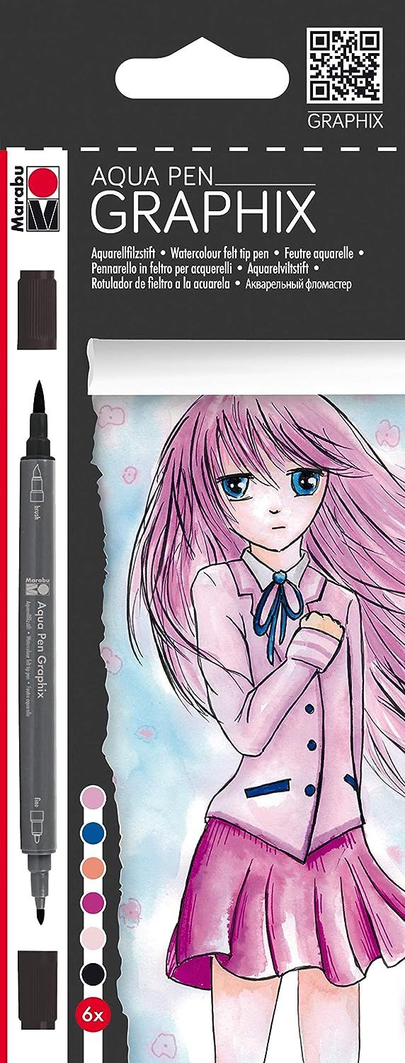 Marabu Aqua Pen Graphix, Ma Ke Manga - Al Masam Stationery LLC Main image