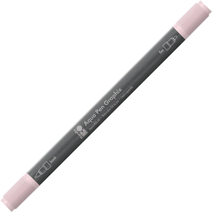 Marabu Aqua Pen Graphix Make-Up 029 in black, waterproof ink, displayed with the pen tip visible, suitable for detailed drawings.