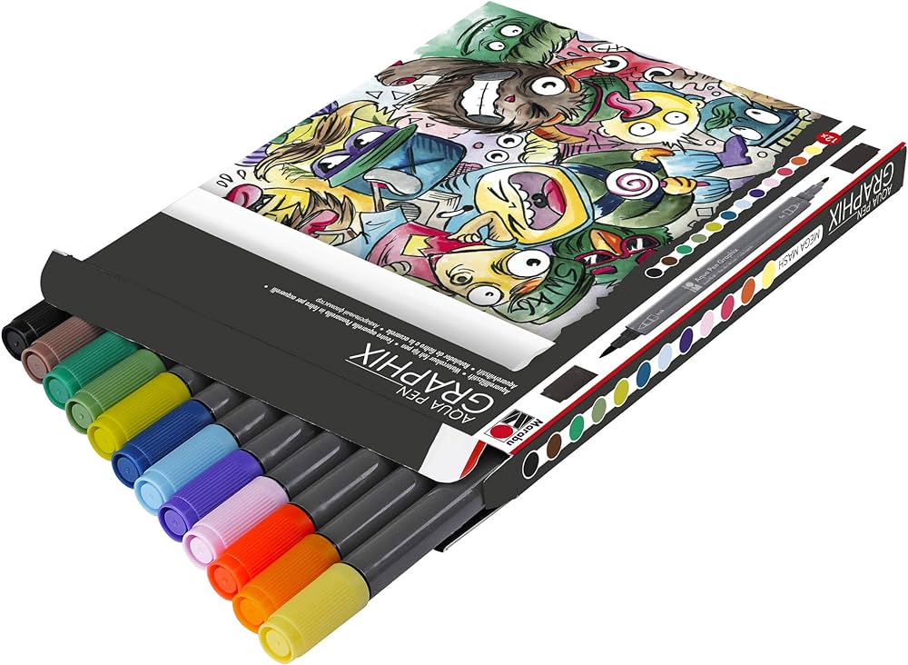 Marabu Aqua Pen Graphix, Mega Mash - Al Masam Stationery LLC Main image