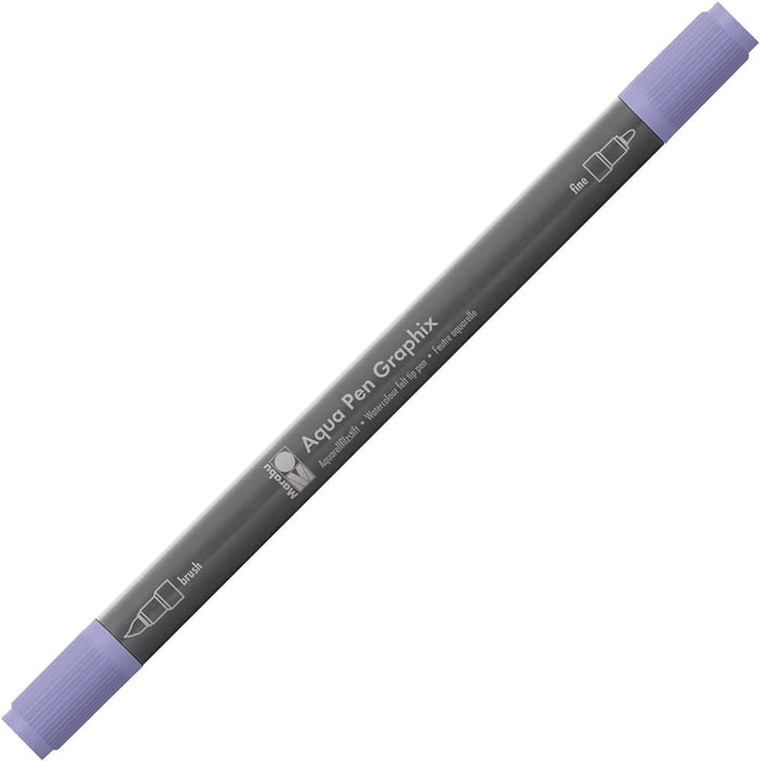 Marabu Aqua Pen Graphix in Pastel Lilac 226, a fine-tipped pen suitable for art and craft projects, with pastel purple ink visible.